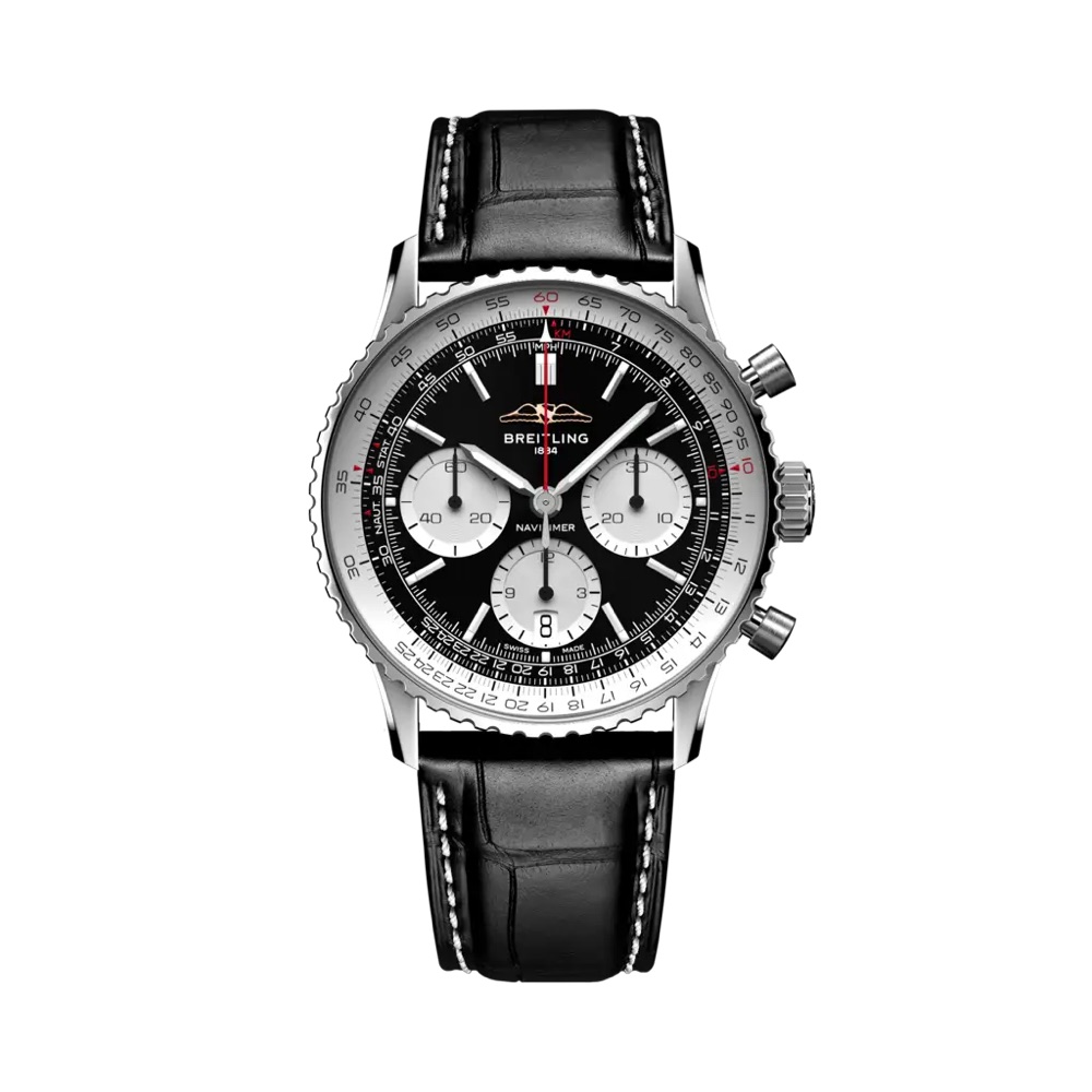 Breitling Navitimer B01 Chronograph 41 (black dial, alligator strap)