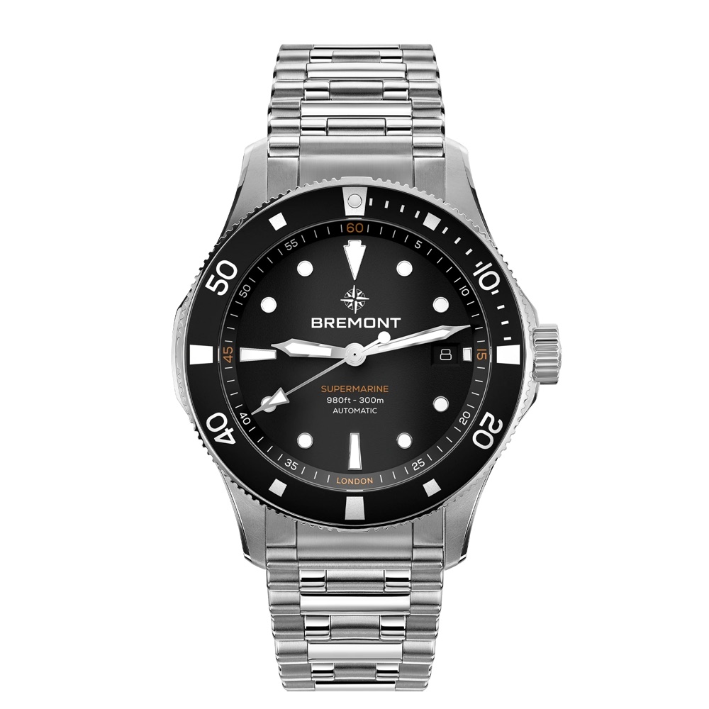 Bremont Supermarine 300M Date (black dial, bracelet)