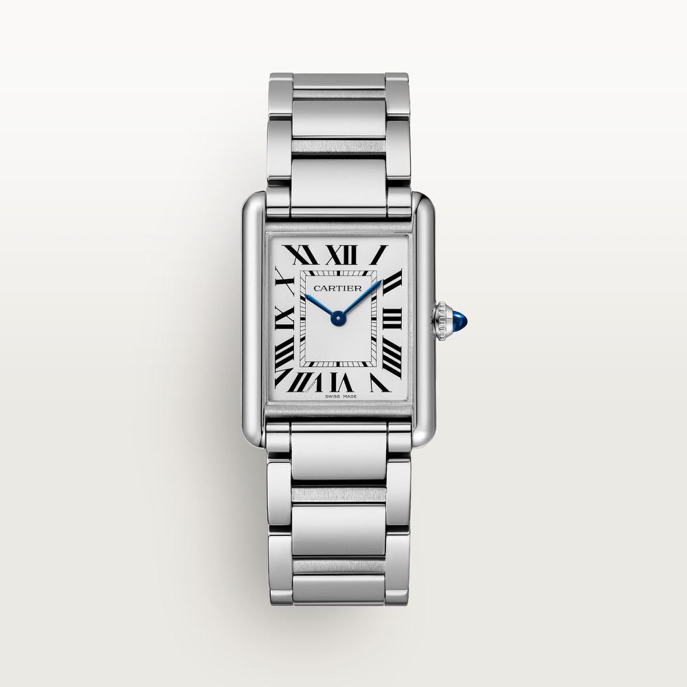 Cartier Tank Must Large, SolarBeat (steel, non-animal strap)