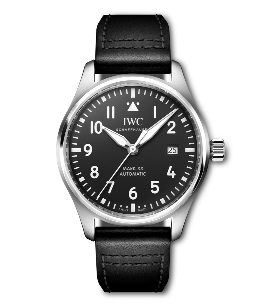 IWC Pilot's Watch Mark XX (black dial, calfskin strap)