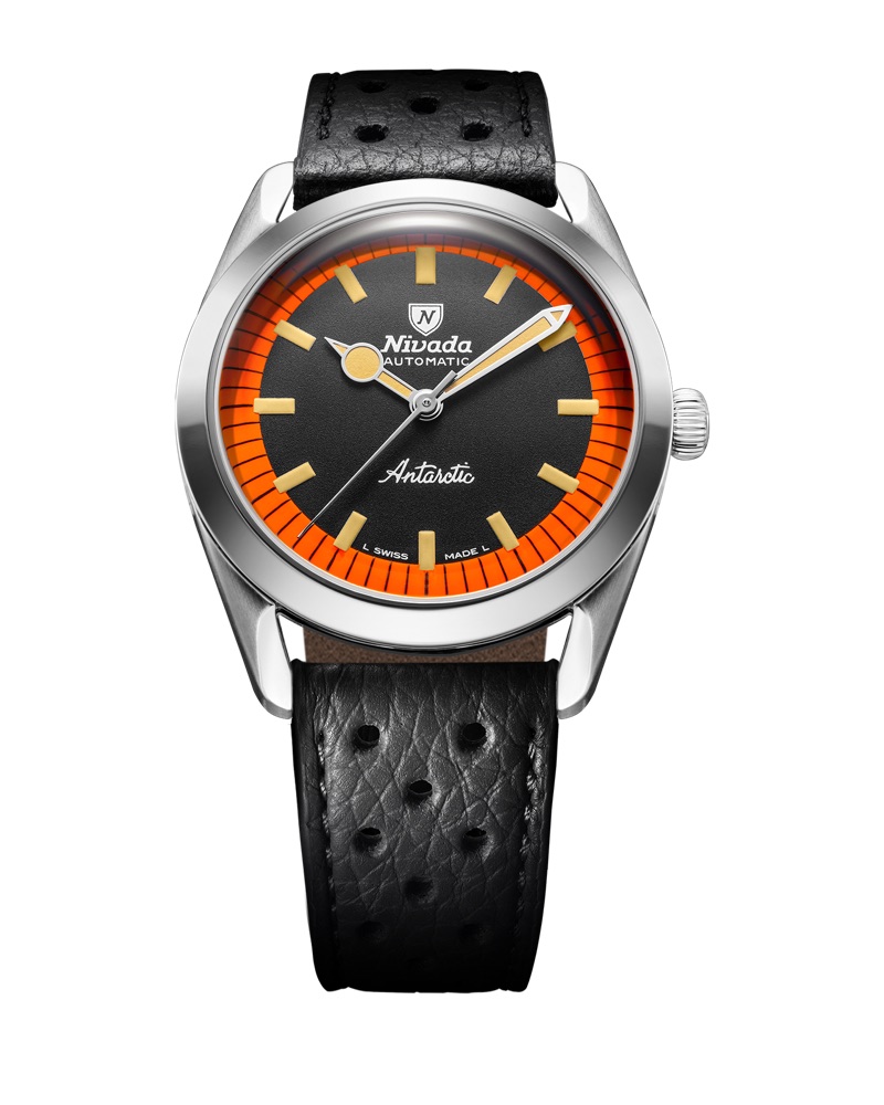 Nivada Grenchen Super Antarctic Black & Orange 38mm