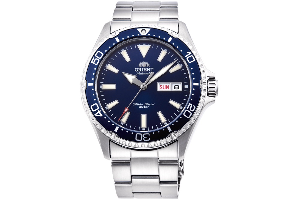 Orient Kamasu RA-AA0002L19A (blue, bracelet)