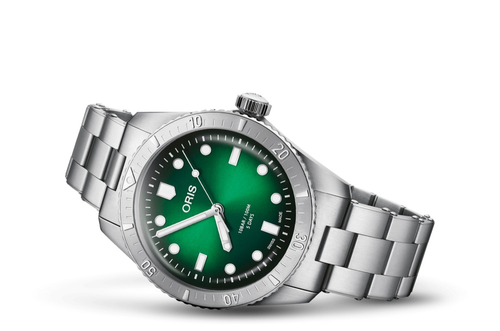 Oris Divers Sixty-Five Calibre 400 38 mm (green dial, bracelet)